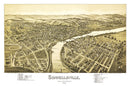 Vintage Map of Connellsville, Pennsylvania 1897
