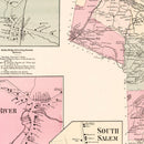 Vintage Map of Golden's Bridge, New York 1867