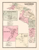 Vintage Map of Golden's Bridge, New York 1867
