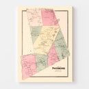 Vintage Map of Pound Ridge, New York 1867
