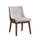 Ginny - Boucle Velvet Side Chair (Set of 2) - Walnut by Unique Piece Furniture