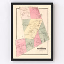 Vintage Map of Pound Ridge, New York 1867