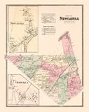 Vintage Map of Newcastle, New York 1867