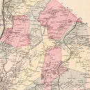 Vintage Map of Pleasantville Station, New York 1867