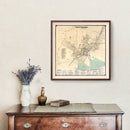 Vintage Map of Port Chester, New York 1867