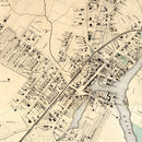 Vintage Map of Port Chester, New York 1867