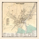 Vintage Map of Port Chester, New York 1867