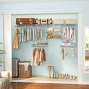 4-8 Feet Closet Organizers and Storage System with Hanging Rod for Laundry Bedroom by LJGDeals