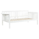 Bethany Wood Twin Daybed with Drop-down Tables White