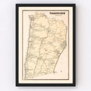 Vintage Map of Greenburgh, New York 1867
