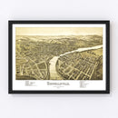 Vintage Map of Connellsville, Pennsylvania 1897