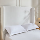 Harper - Tall Headboard Upholstered Bed / High Headboard / Elegant Simplicity / No Box Spring Needed by HouseOfZazla