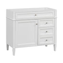 Bathroom Vanity With 2 Drawers And Tip-Out Drawer, Storage Cabinet by Unique Piece Furniture