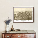 Vintage Map of Curwensville, Pennsylvania 1895