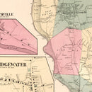 Vintage Map of Southville, Connecticut 1867