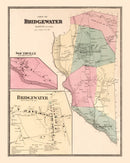 Vintage Map of Southville, Connecticut 1867