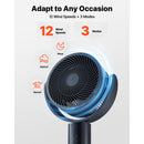 7-Inch Pedestal Fan with Oscillating Standing Design and Remote Control by HouseOfZazla