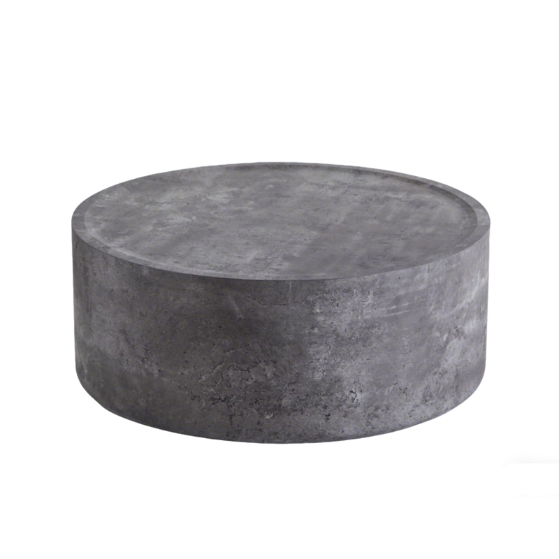 31.5" Round Coffee Table with Faux Concrete Finish, photo 7 of 7