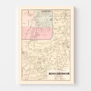 Vintage Map of Jamestown, Pennsylvania 1877