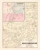 Vintage Map of Jamestown, Pennsylvania 1877