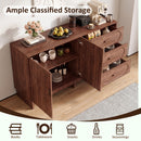 59.1" Buffet Sideboard with 2 Doors and 3 Drawers