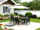HDPE Outdoor Patio Dining Set with 6 Chairs by HouseOfZazla