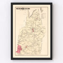 Vintage Map of Monroe, Pennsylvania 1877