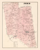 Vintage Map of Elk, Pennsylvania 1877