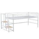 Loft Bed With Storage Stairs And Metal Frame