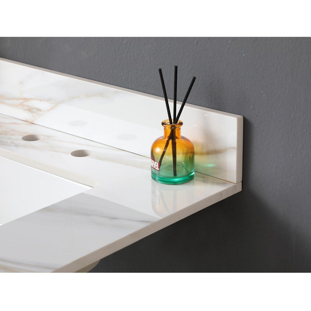 Vanity Top With Undermount Sink And Backsplash, Sintered Stone, photo 33 of 40