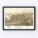 Vintage Map of Curwensville, Pennsylvania 1895