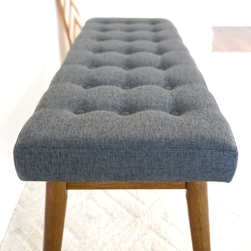 Delilah - Modern Bench - Gray, photo 7 of 11