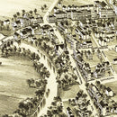 Vintage Map of Downington, Pennsylvania 1893