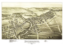 Vintage Map of Downington, Pennsylvania 1893
