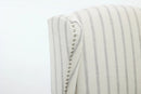 Modern Accent Chair with Retro Wood Legs and Floral Design by HouseOfZazla