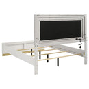 Sophia - Panel Bed With LED Headboard