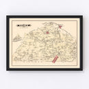 Vintage Map of Tory, Pennsylvania 1877
