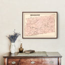 Vintage Map of Limestone, Pennsylvania 1877