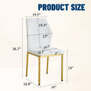 Luxury Simple Chair With Metal Leg