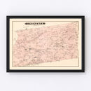 Vintage Map of Limestone, Pennsylvania 1877
