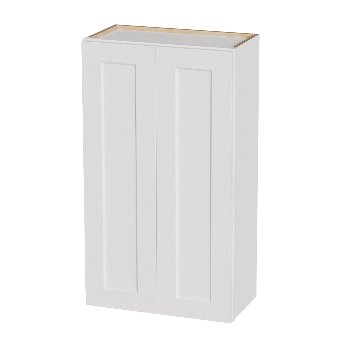 White Shaker Solid Wood Wall Cabinet with Soft-Close Doors, photo 3 of 4