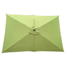 6 x 9ft Patio Umbrella Outdoor Waterproof Umbrella with Crank and Push Button Tilt without flap for Garden Backyard Pool Swimming Pool Market