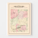 Vintage Map of Twin Groves Township, Jasper County, Missouri 1895