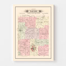 Vintage Map of Sarcoxie Township, Jasper County, Missouri 1895