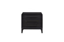 3 Drawer Nightstand With USB - Black