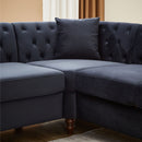 Streamline Modern L-Shaped Corner Sofa by HouseOfZazla