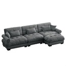 Super Comfort Oversized Modular Sectional Sofa With Movable Ottoman by HouseOfZazla