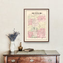 Vintage Map of McDonald Township, Jasper County, Missouri 1895
