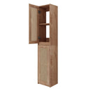 Modern Imitative Wall Mounted Bathroom Vanity With Resin Sink & 2 Side Cabinet, Soft Close Drawer - Imitative Oak by HouseOfZazla