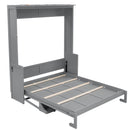 Murphy Bed With Desk, LED Lights & USB Charging Station by HouseOfZazla